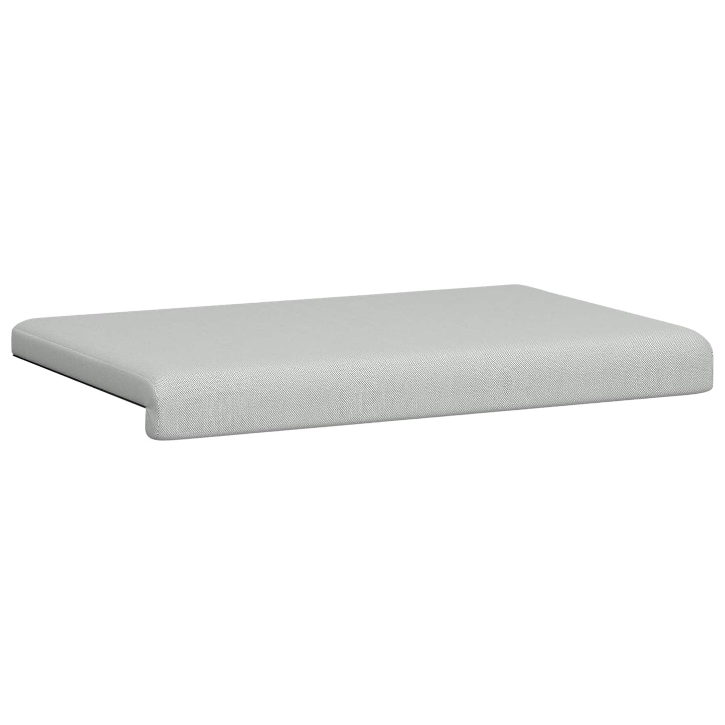 vidaXL Bench Cushion Textured Velvet Light Grey Depth 35 cm