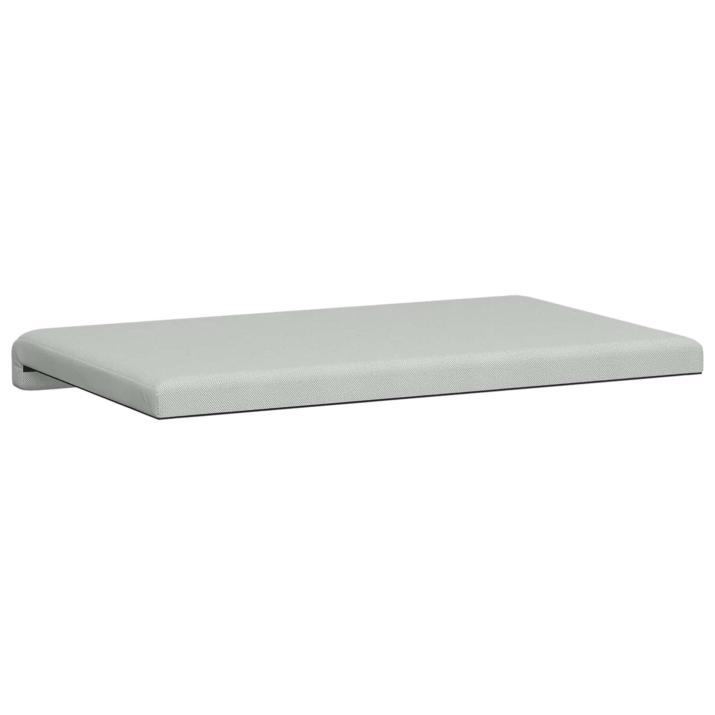 vidaXL Bench Cushion Textured Velvet Light Grey Depth 35 cm