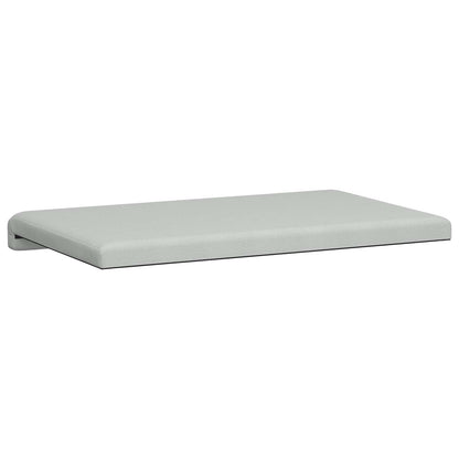 vidaXL Bench Cushion Textured Velvet Light Grey Depth 35 cm