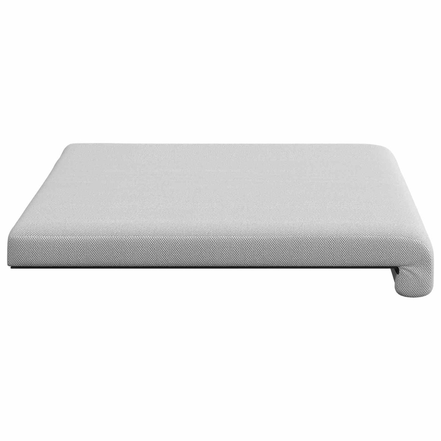 vidaXL Bench Cushion Textured Velvet Light Grey Depth 35 cm