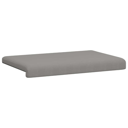 vidaXL Bench Cushion Textured Velvet Dark Grey Depth 35 cm