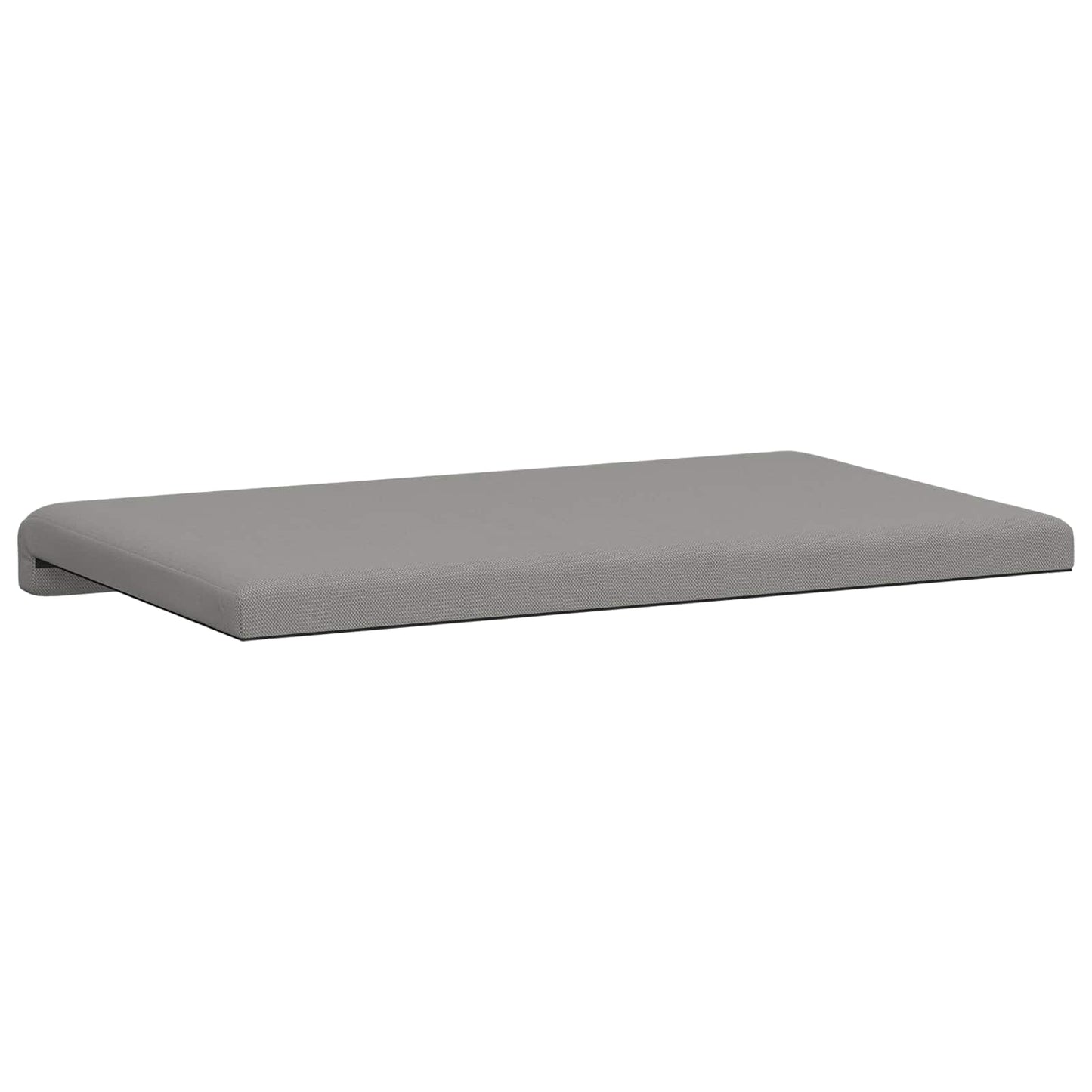 vidaXL Bench Cushion Textured Velvet Dark Grey Depth 35 cm