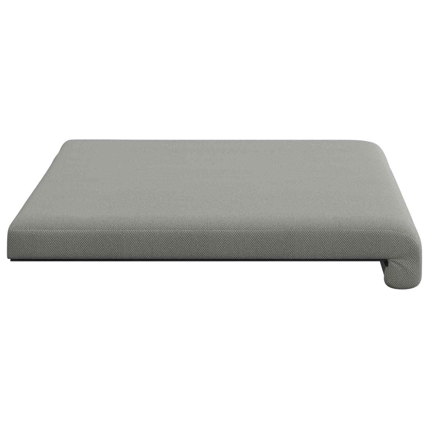 vidaXL Bench Cushion Textured Velvet Dark Grey Depth 35 cm