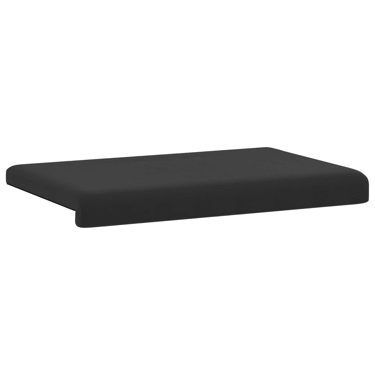 vidaXL Bench Cushion Textured Velvet Black Depth 35 cm