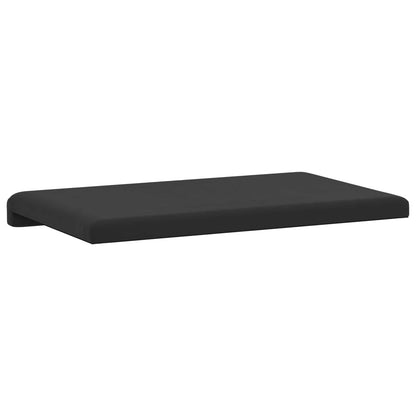 vidaXL Bench Cushion Textured Velvet Black Depth 35 cm