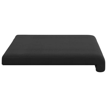 vidaXL Bench Cushion Textured Velvet Black Depth 35 cm