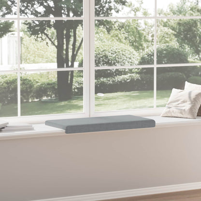 vidaXL Bench Cushion Fabric Light Grey Depth 35 cm