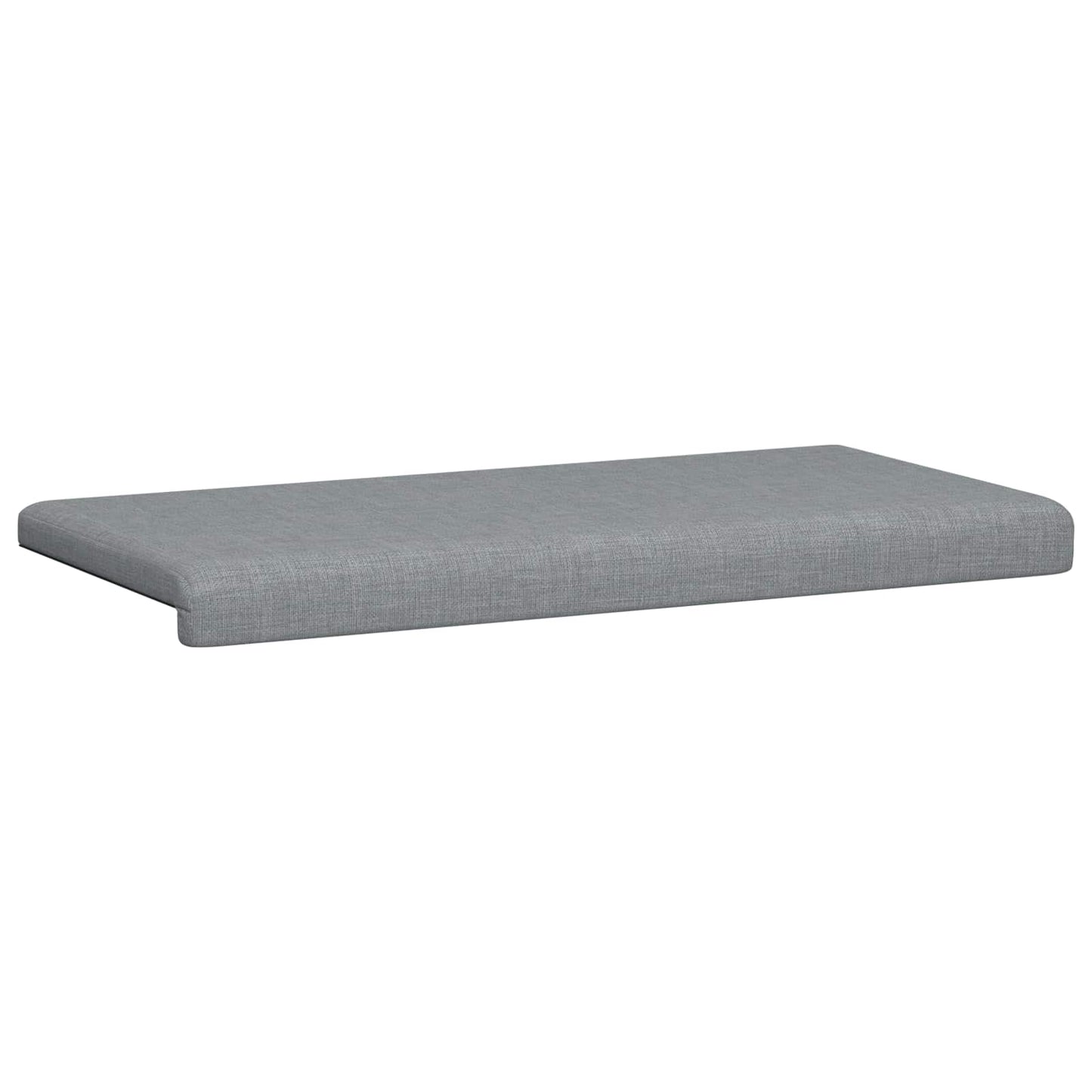 vidaXL Bench Cushion Fabric Light Grey Depth 35 cm
