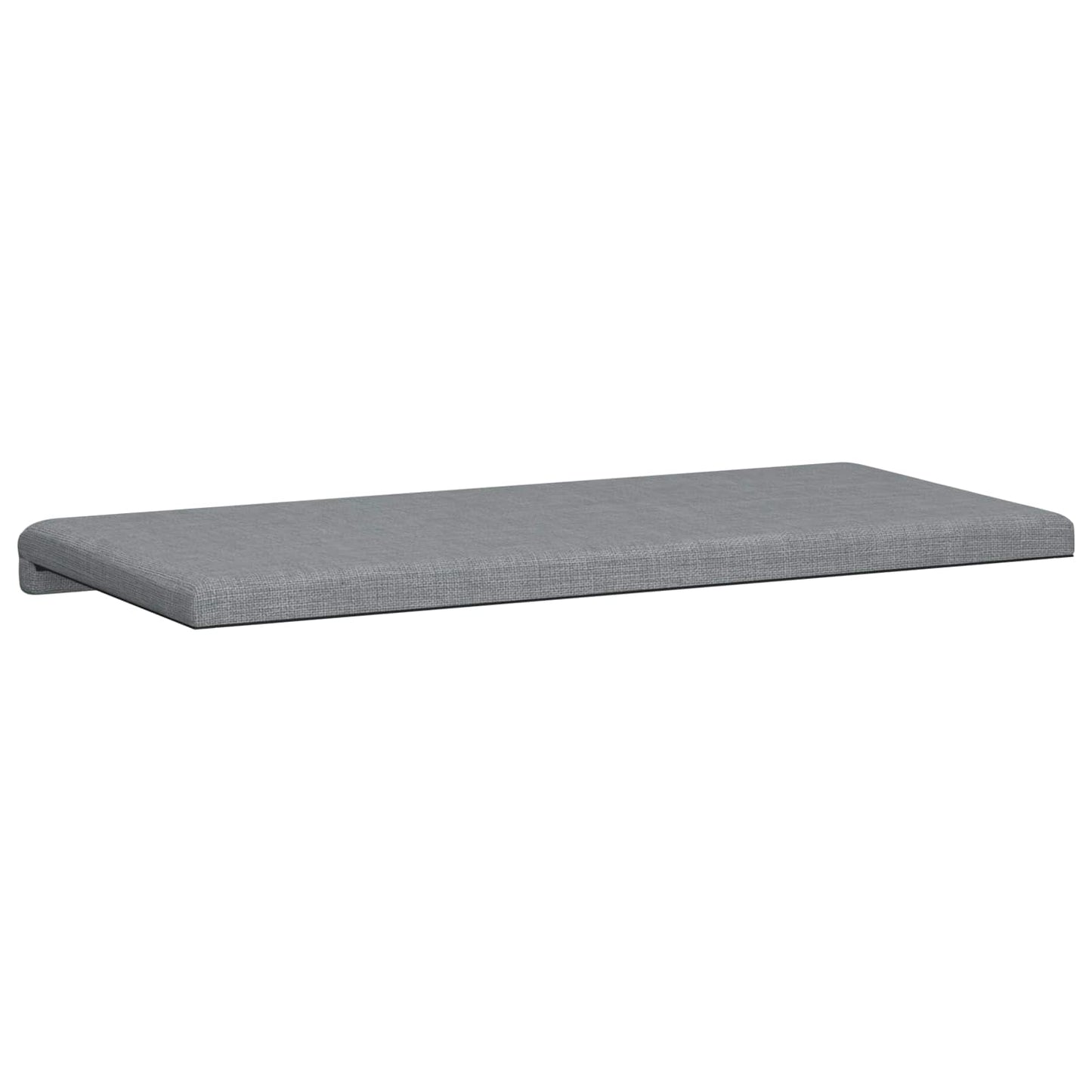 vidaXL Bench Cushion Fabric Light Grey Depth 35 cm