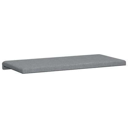 vidaXL Bench Cushion Fabric Light Grey Depth 35 cm