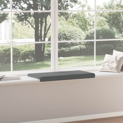 vidaXL Bench Cushion Fabric Dark Grey Depth 35 cm