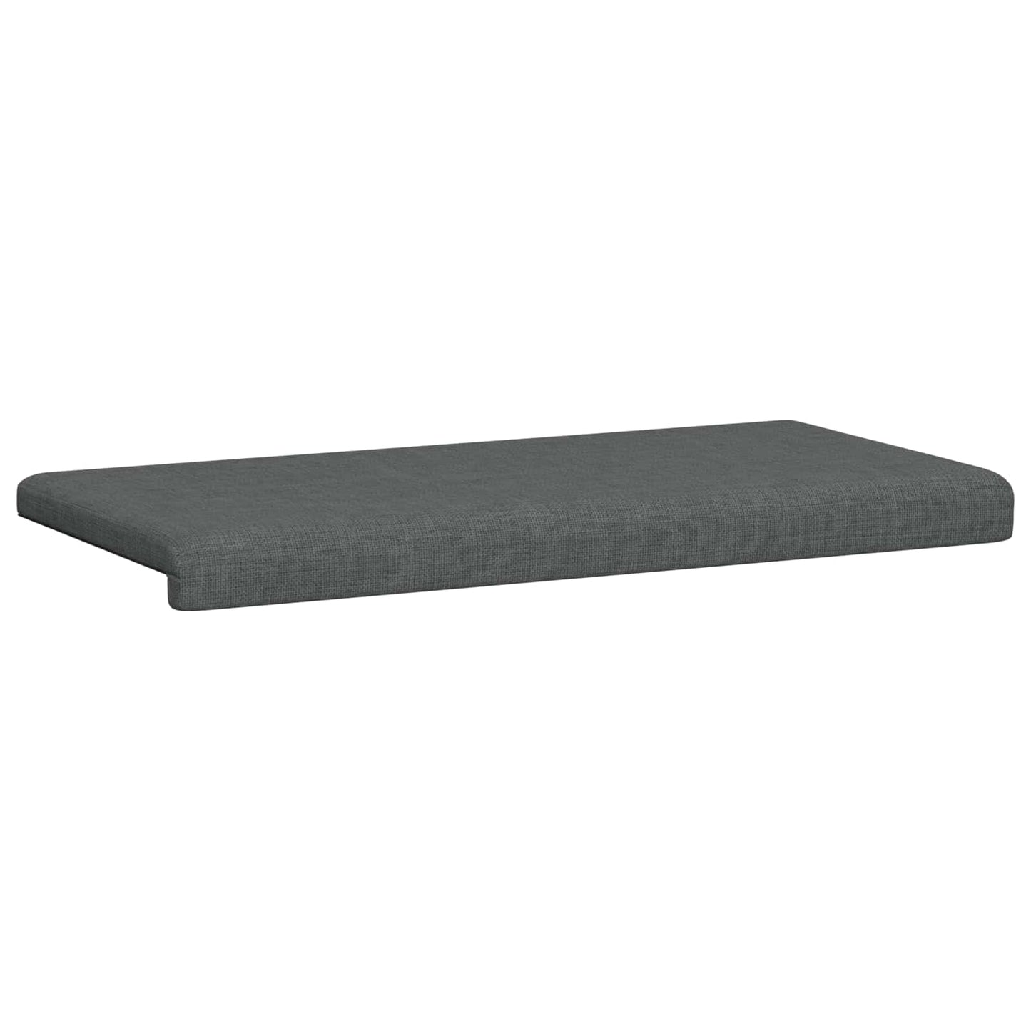 vidaXL Bench Cushion Fabric Dark Grey Depth 35 cm
