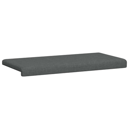 vidaXL Bench Cushion Fabric Dark Grey Depth 35 cm
