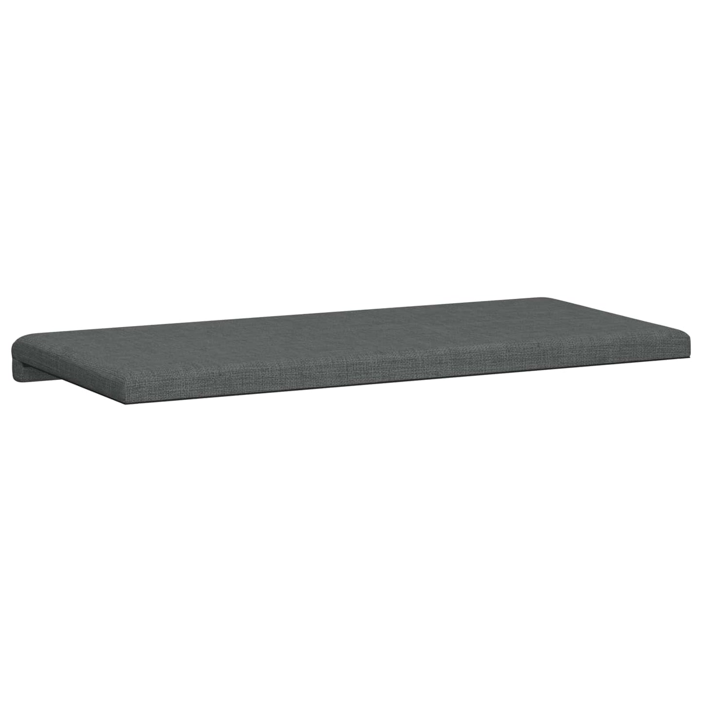 vidaXL Bench Cushion Fabric Dark Grey Depth 35 cm