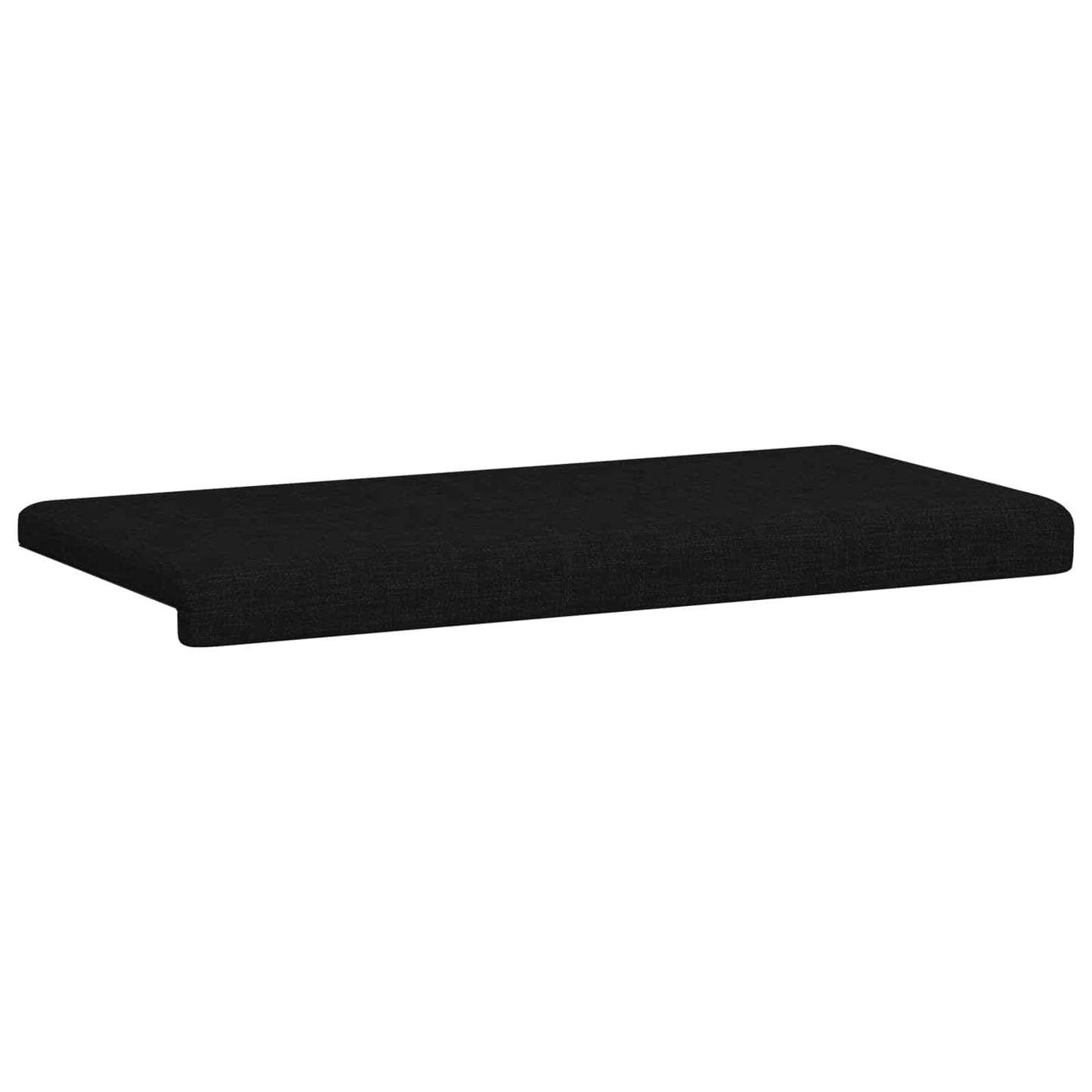 vidaXL Bench Cushion Fabric Black Depth 35 cm