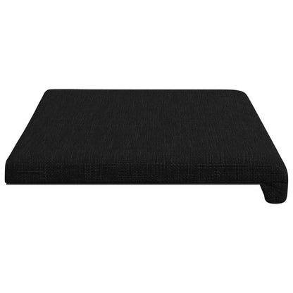 vidaXL Bench Cushion Fabric Black Depth 35 cm