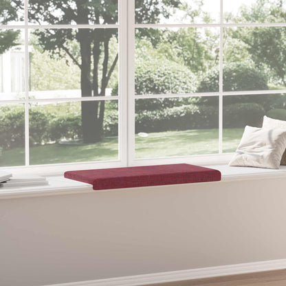 vidaXL Bench Cushion Fabric Wine Red Depth 35 cm