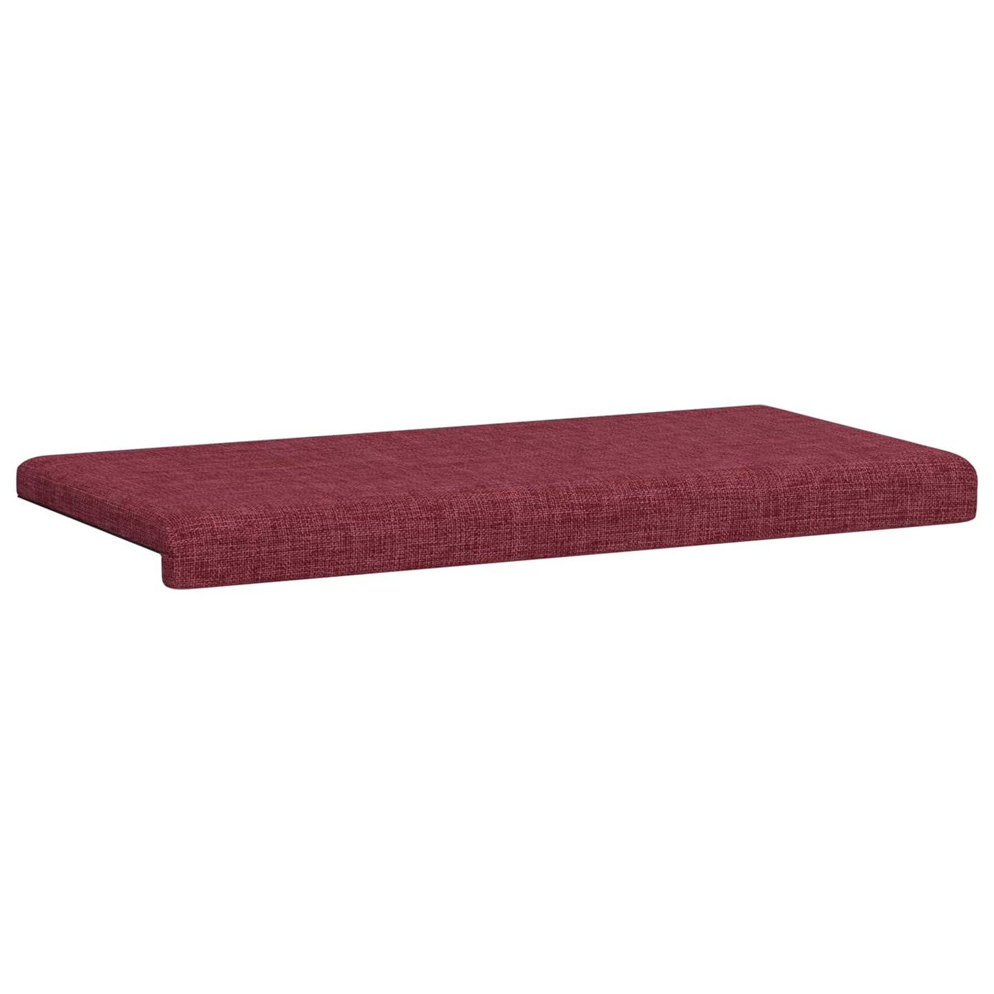vidaXL Bench Cushion Fabric Wine Red Depth 35 cm