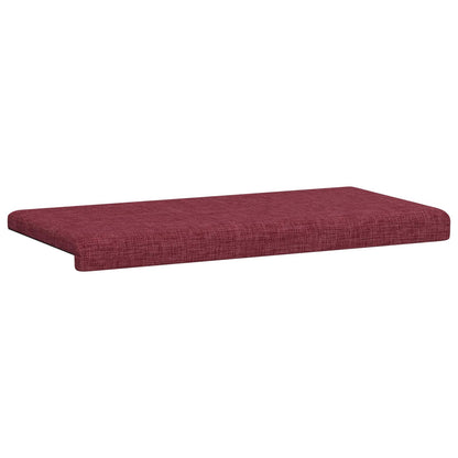 vidaXL Bench Cushion Fabric Wine Red Depth 35 cm