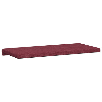 vidaXL Bench Cushion Fabric Wine Red Depth 35 cm