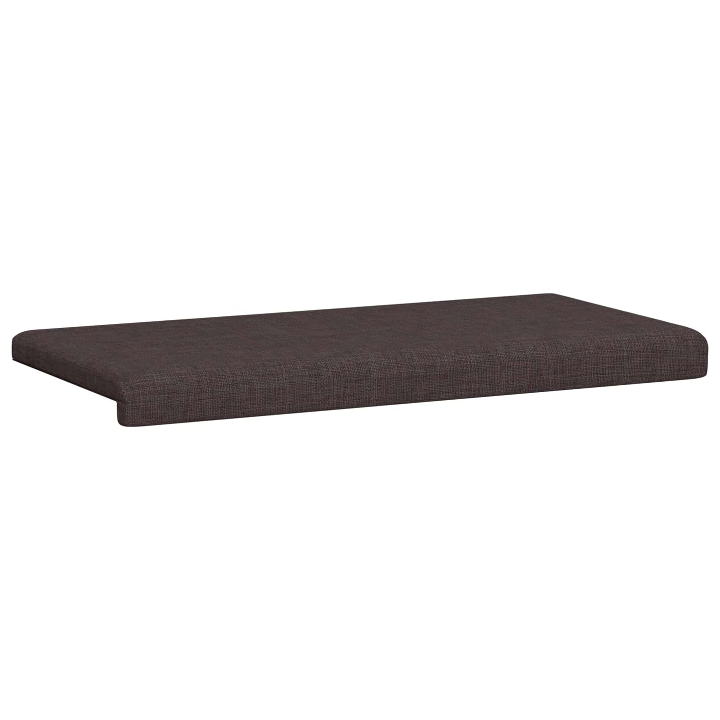 vidaXL Bench Cushion Fabric Dark Brown Depth 35 cm