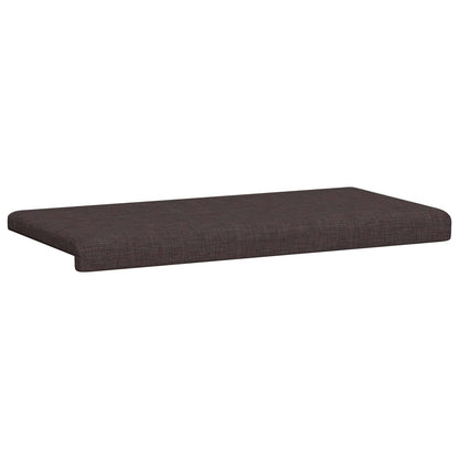 vidaXL Bench Cushion Fabric Dark Brown Depth 35 cm