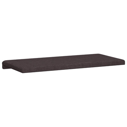 vidaXL Bench Cushion Fabric Dark Brown Depth 35 cm