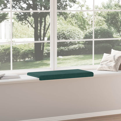 vidaXL Bench Cushion Fabric Dark Green Depth 35 cm