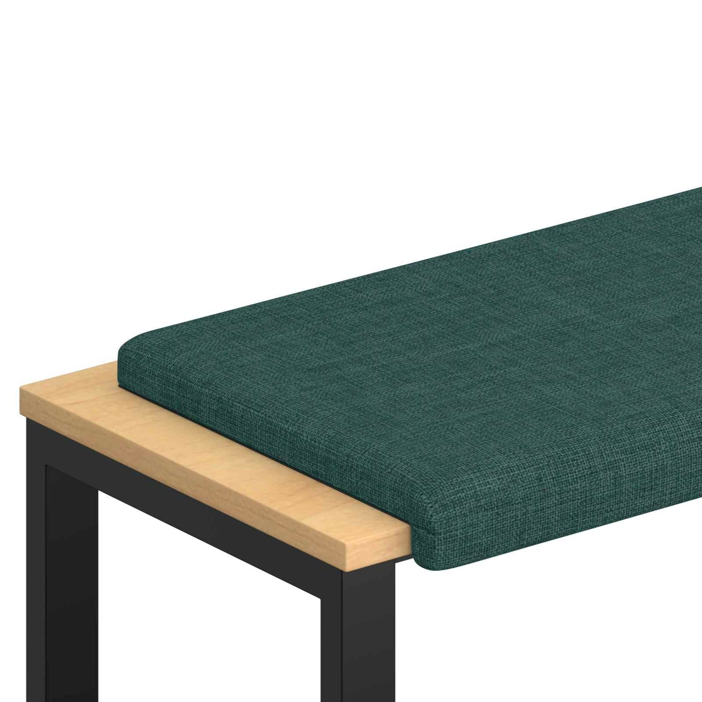 vidaXL Bench Cushion Fabric Dark Green Depth 35 cm