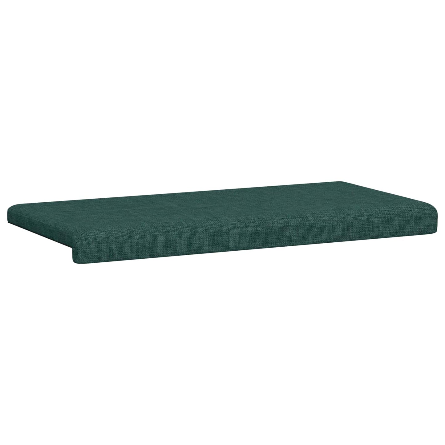 vidaXL Bench Cushion Fabric Dark Green Depth 35 cm