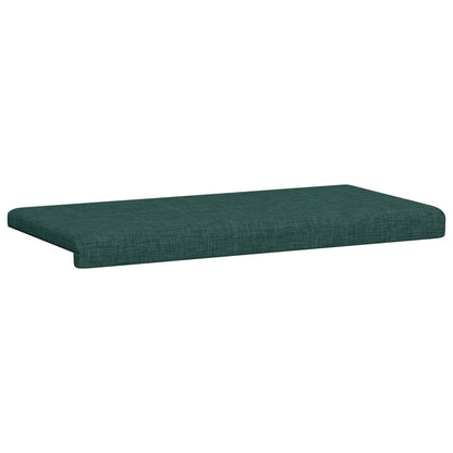 vidaXL Bench Cushion Fabric Dark Green Depth 35 cm