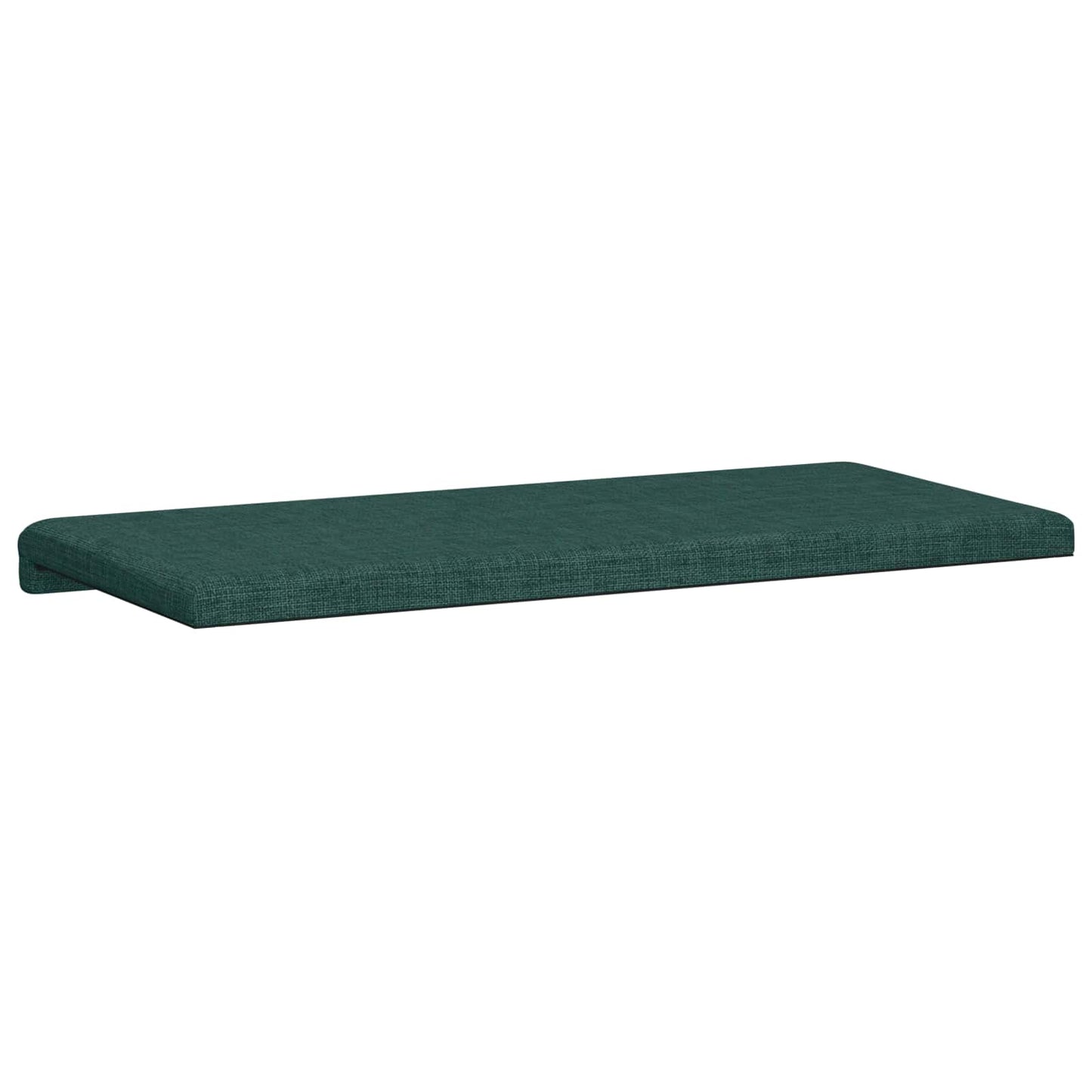 vidaXL Bench Cushion Fabric Dark Green Depth 35 cm