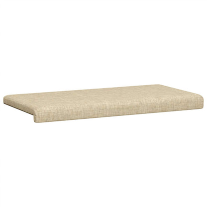 vidaXL Bench Cushion Fabric Cream Depth 35 cm