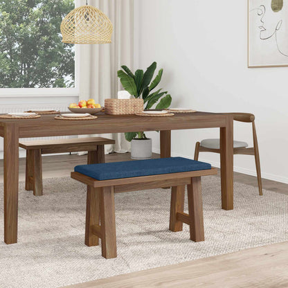 vidaXL Bench Cushion Fabric Blue Depth 35 cm