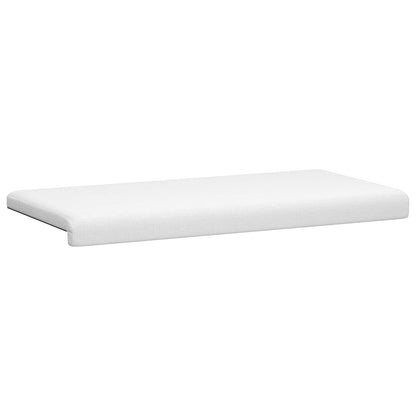 vidaXL Bench Cushion Fabric White Depth 35 cm
