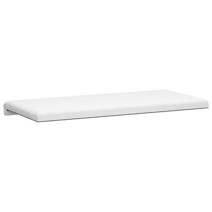 vidaXL Bench Cushion Fabric White Depth 35 cm