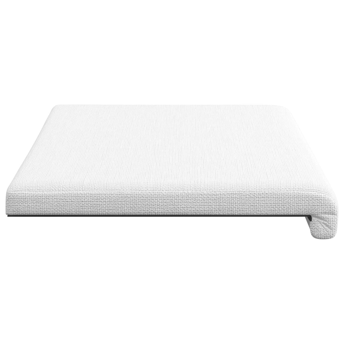 vidaXL Bench Cushion Fabric White Depth 35 cm