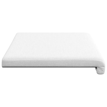 vidaXL Bench Cushion Fabric White Depth 35 cm