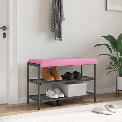 vidaXL Bench Cushion Fabric Pink Depth 35 cm