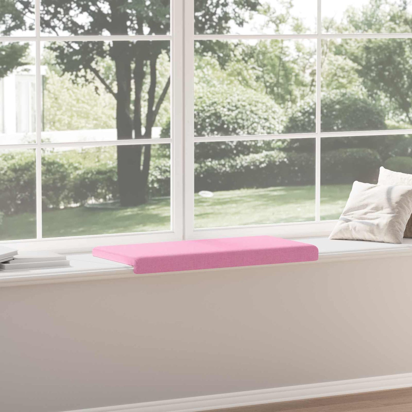 vidaXL Bench Cushion Fabric Pink Depth 35 cm