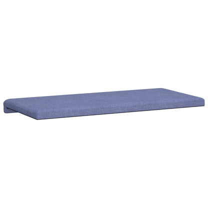 vidaXL Bench Cushion Fabric Jeans Blue Depth 35 cm