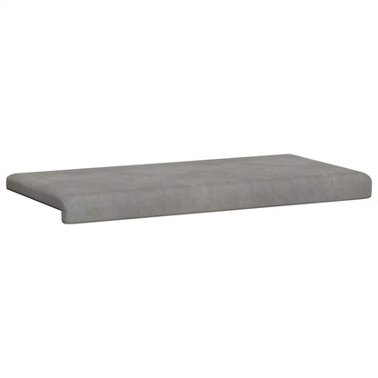 vidaXL Bench Cushion Velvet Light Grey Depth 35 cm