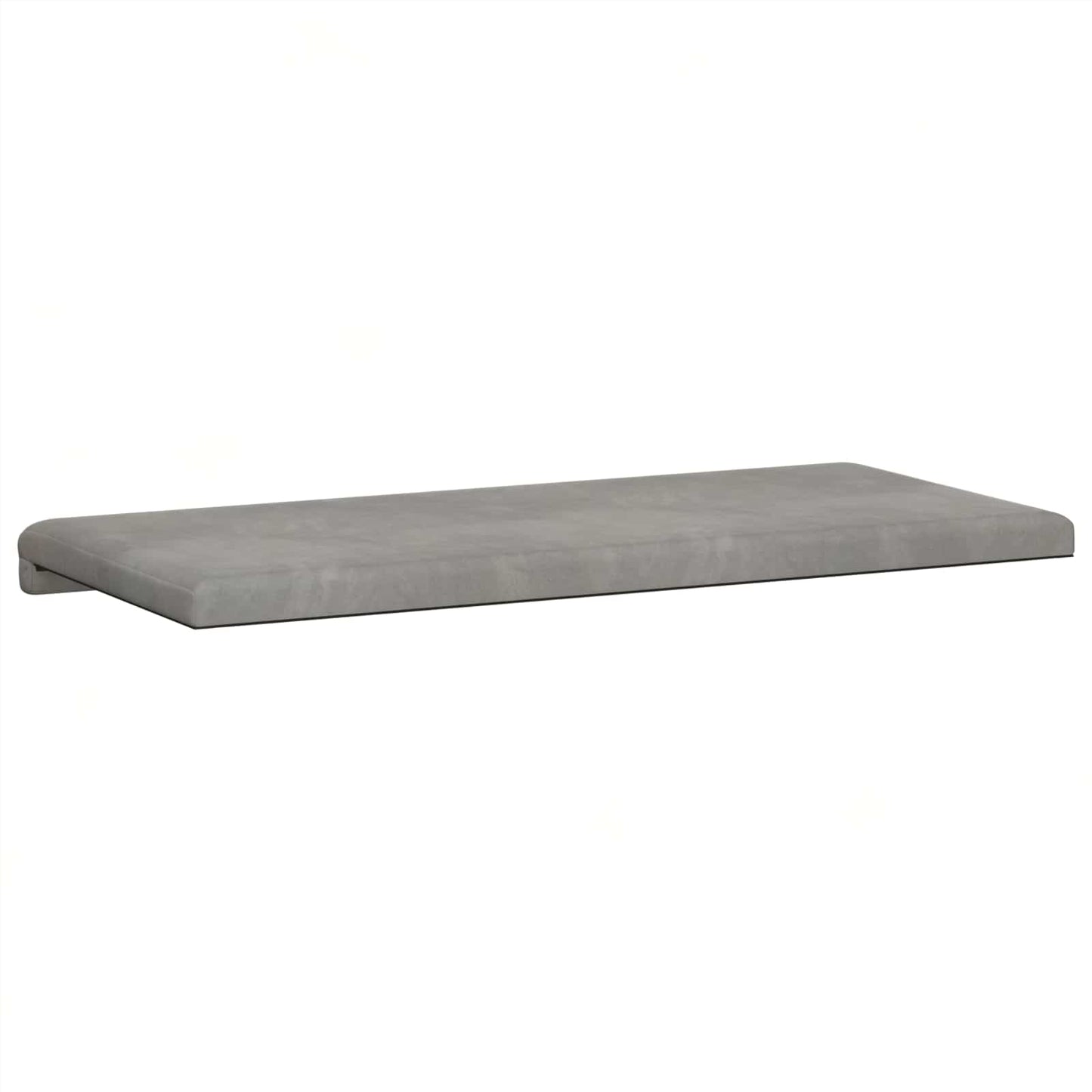 vidaXL Bench Cushion Velvet Light Grey Depth 35 cm