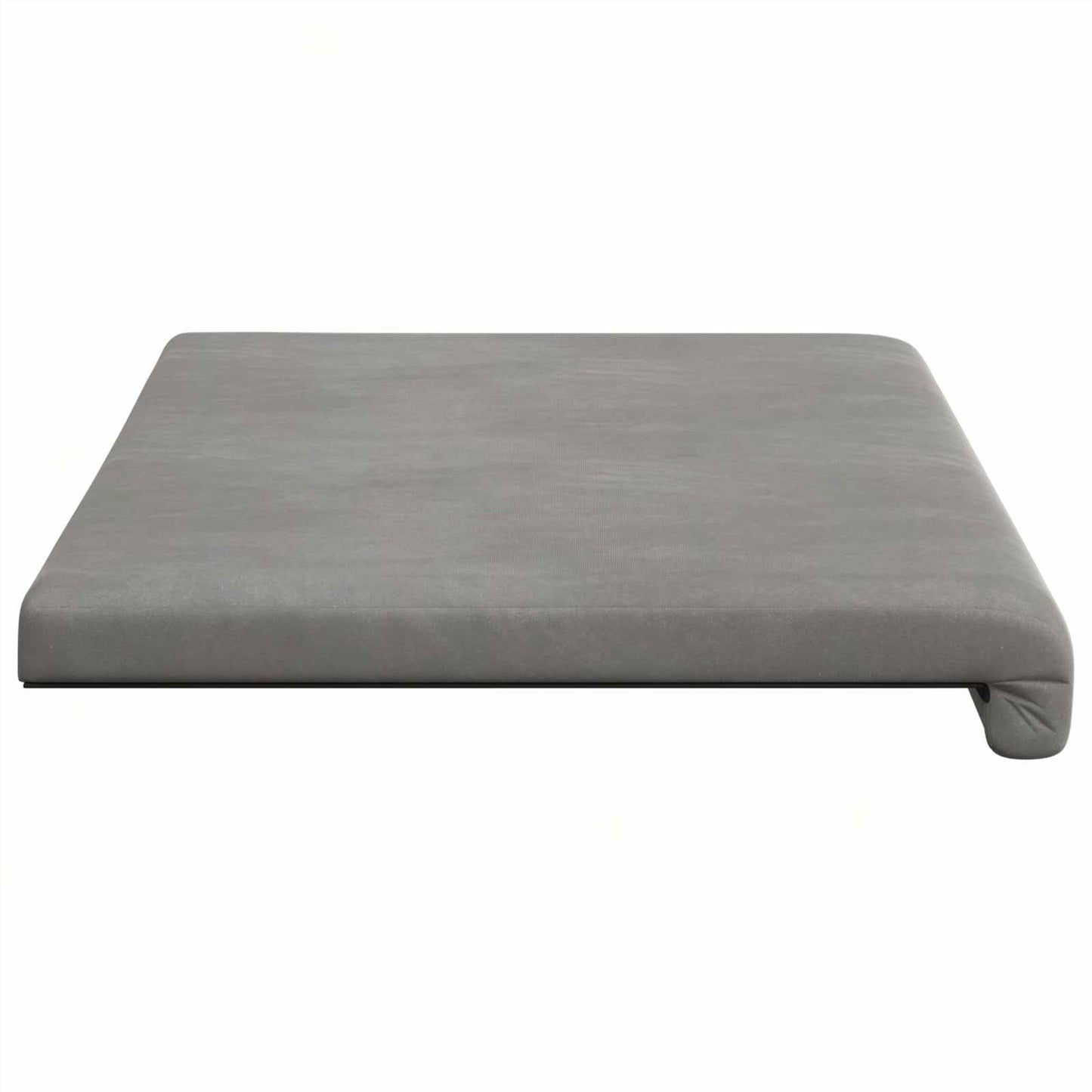 vidaXL Bench Cushion Velvet Light Grey Depth 35 cm