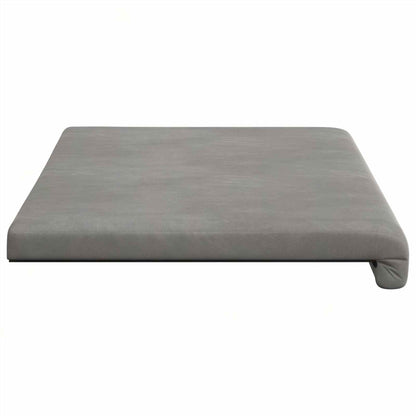 vidaXL Bench Cushion Velvet Light Grey Depth 35 cm