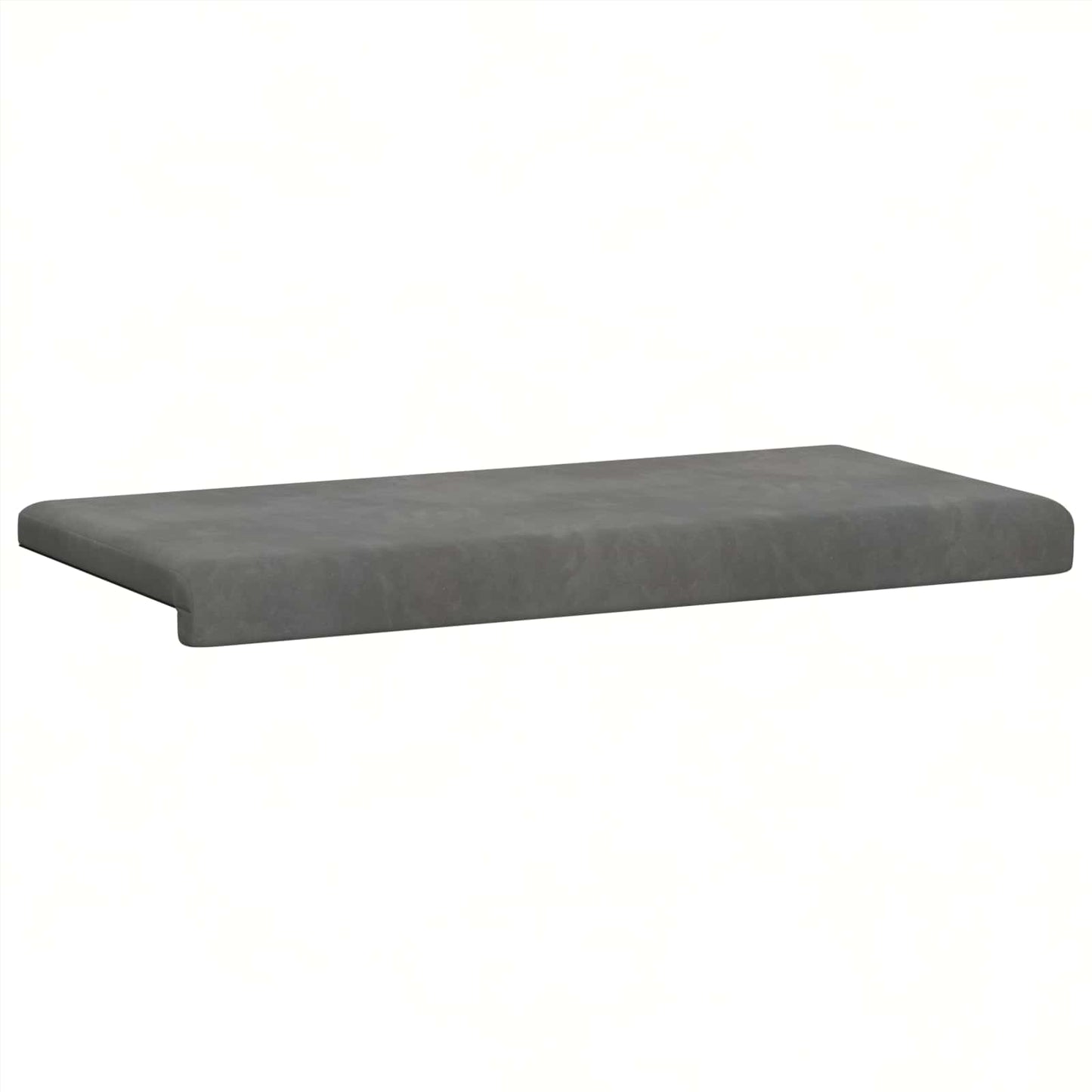 vidaXL Bench Cushion Velvet Dark Grey Depth 35 cm