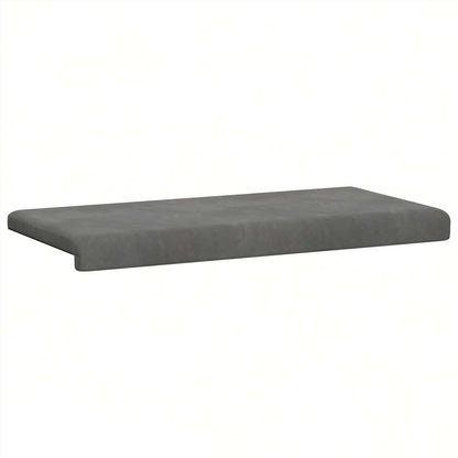 vidaXL Bench Cushion Velvet Dark Grey Depth 35 cm