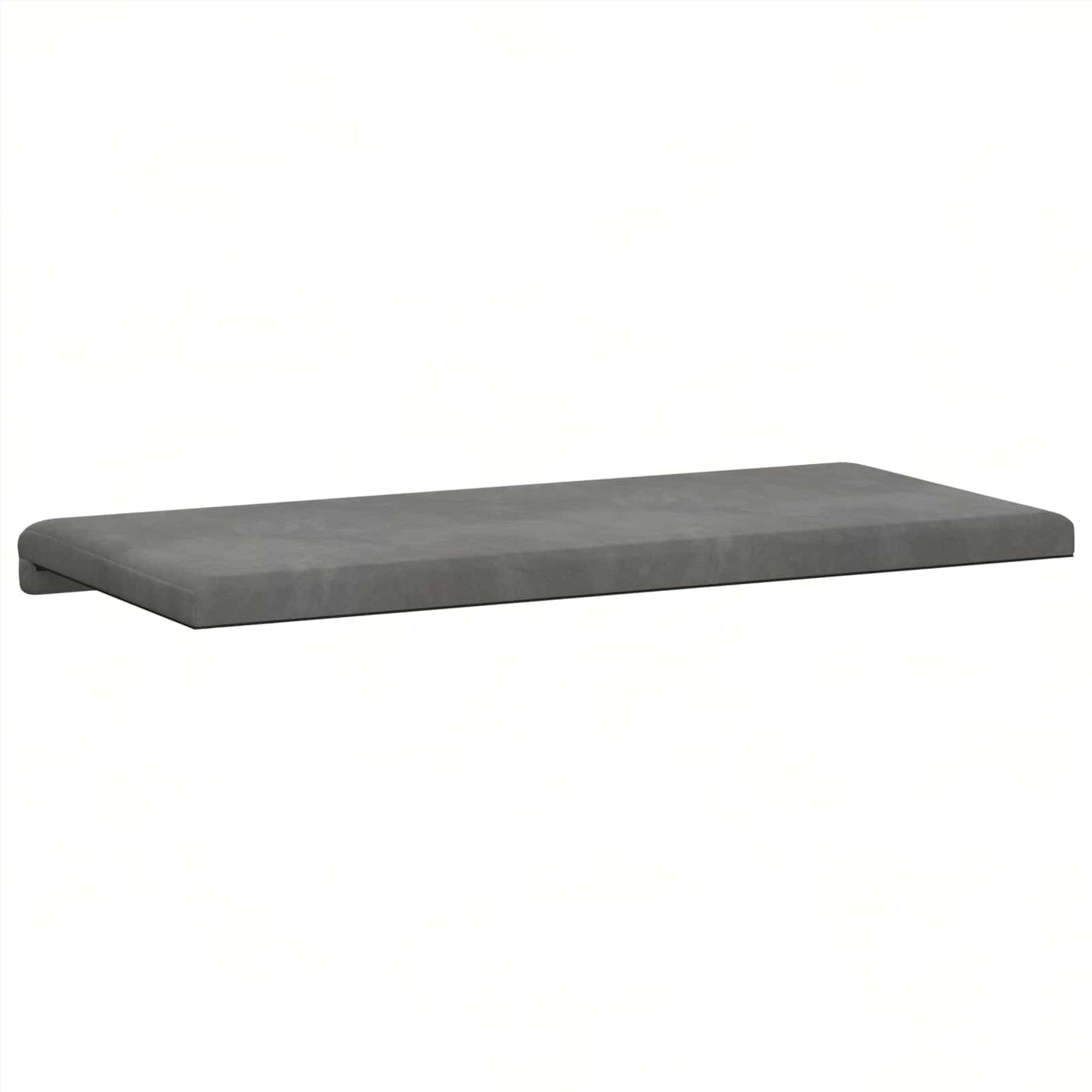 vidaXL Bench Cushion Velvet Dark Grey Depth 35 cm