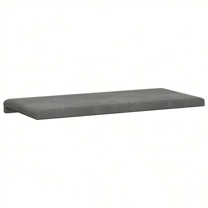 vidaXL Bench Cushion Velvet Dark Grey Depth 35 cm
