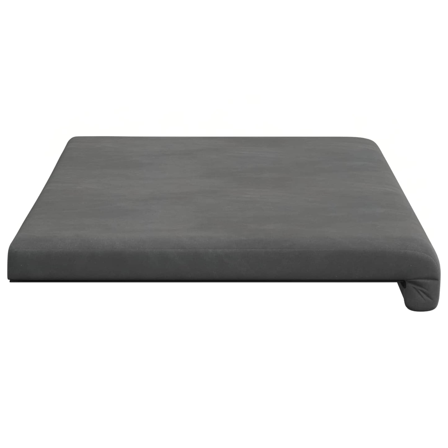 vidaXL Bench Cushion Velvet Dark Grey Depth 35 cm